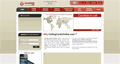 Desktop Screenshot of callingcardsonline.com